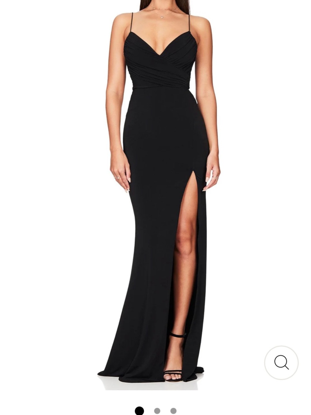 NOOKIE VENUS GOWN - BLACK Small Maxi Dress